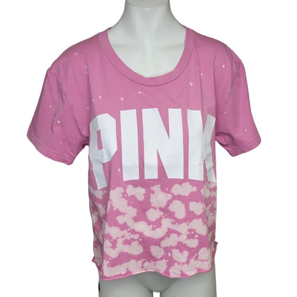 Victoria's Secret Love Pink Crop  Boxy Top